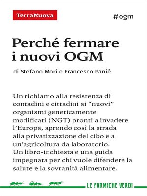 cover image of Perché fermare i nuovi OGM